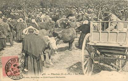 CPA FRANCE  22 "Plourhan, la Foire" / VACHE