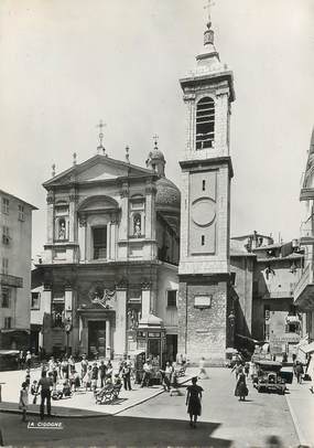 / CPSM FRANCE 06 "Nice, place Rossetti et cathédrale Saint Réparate"