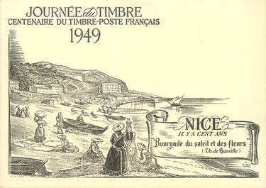 / CPSM FRANCE 06 "Nice, journée du timbre 1949"