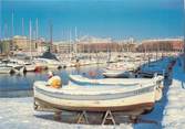 06 Alpe Maritime / CPSM FRANCE 06 "Nice sous la neige, barques dans le port 1985"