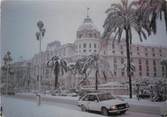 06 Alpe Maritime / CPSM FRANCE 06 "Nice sous la neige, l'hôtel Negresco, promenade des anglais"