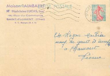 CPA CARTE PUBLICITAIRE FRANCE 18 "Saint Florent, Maison Raimbault"