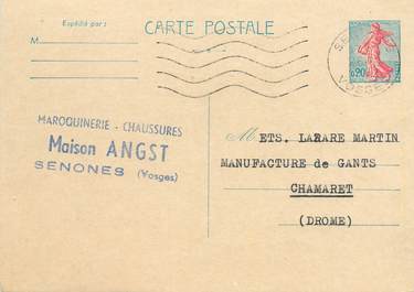 CPA CARTE PUBLICITAIRE FRANCE 88 "Senones, Maroquinerie Chaussures"