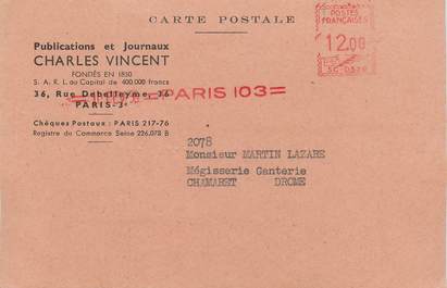 CPA CARTE PUBLICITAIRE FRANCE 75003 "Paris, Publications et Journaux"