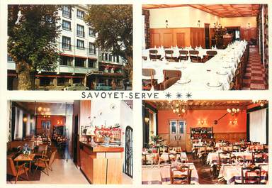 / CPSM FRANCE 38 "Saint Marcellin, hôtel restaurant Savoyer Serve"