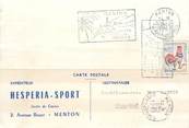 06 Alpe Maritime CPA CARTE PUBLICITAIRE FRANCE 06 "Menton, Hesperia Sport"