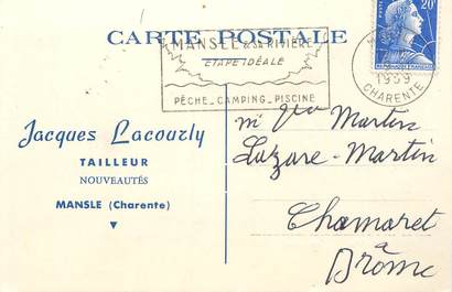 CPA CARTE PUBLICITAIRE FRANCE 16 "Mansle, Tailleur J. Lacourly"