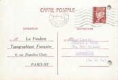 75 Pari CPA CARTE PUBLICITAIRE FRANCE 75015 "Paris, Imprimerie"