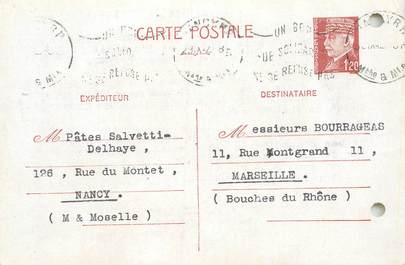 CPA CARTE PUBLICITAIRE FRANCE 54 "Nancy,Pâtes Salvetti Delhaye"