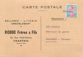 28 Eure Et Loir CPA CARTE PUBLICITAIRE FRANCE 28 "Chartres, Sellerie Literie Robbe Frères & Fils"