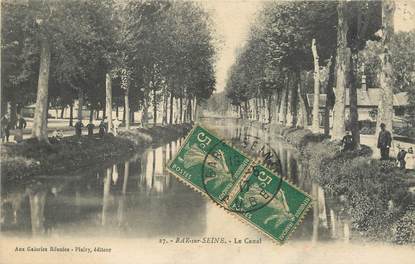 / CPA FRANCE 10 "Bar sur Seine, le canal"