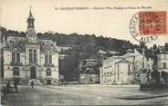 02 Aisne / CPA FRANCE 02 "Château Thierry, hôtel de ville, théâtre et place du marché"