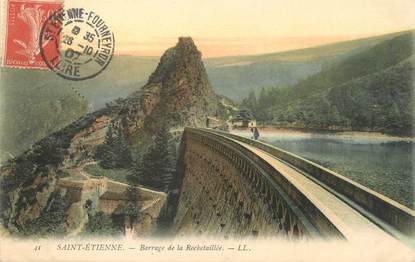/ CPA FRANCE 42 "Saint Etienne, barrage de Rochetaillée"
