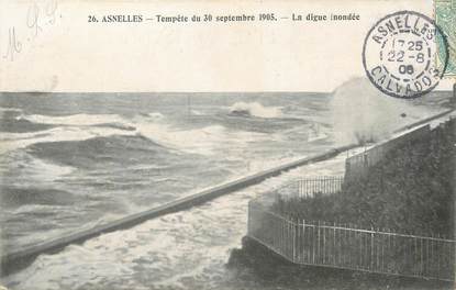 / CPA FRANCE 14 "Asnelles, tempête du 30 septembre 1905'"