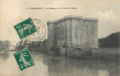 / CPA FRANCE 13 "Tarascon, le château vu du côté du Rhône"