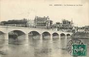 37 Indre Et Loire / CPA FRANCE 37 "Amboise, le château et le pont"