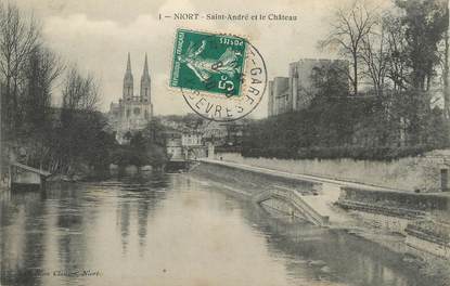 / CPA FRANCE 79 "Niort, Saint André et le château"