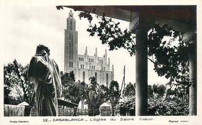 CPSM MAROC "Casablanca, L'Eglise du sacré coeur"