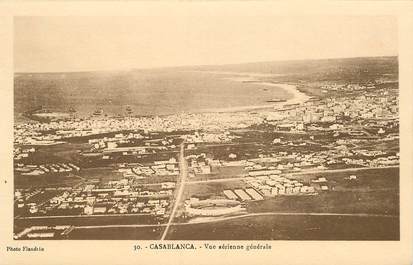 CPA MAROC "Casablanca, vue aérienne générale"