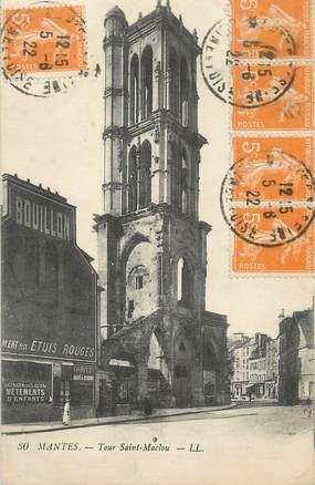 / CPA FRANCE 78 "Mantes, tour Saint Maclou "