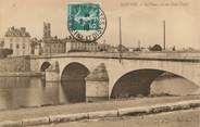 78 Yveline / CPA FRANCE 78 "Mantes, le pont vu du Quai Fayol"
