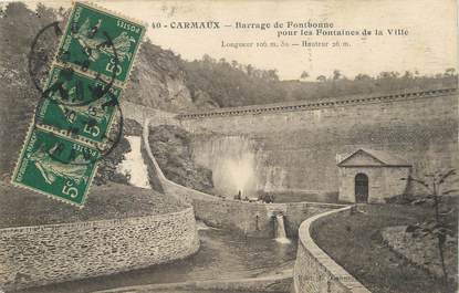 / CPA FRANCE 81 "Carmaux, barrage de Fontbonne pour les fontaines de la ville"