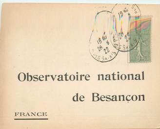 CPA CARTE PUBLICITAIRE FRANCE 25 "Besançon, Observatoire national"