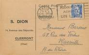 60 Oise CPA CARTE PUBLICITAIRE FRANCE 60 "Clermont, S. DION"