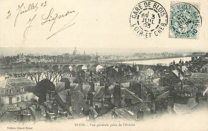 / CPA FRANCE 41 "Blois, vue générale prise de l'Evêché"