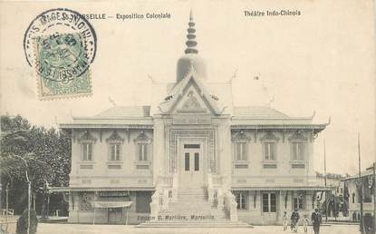 / CPA FRANCE 13 "Marseille, exposition coloniale, théâtre Indo Chinois"