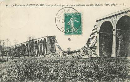 / CPA FRANCE 68 "Le Viaduc de Dannemarie détruit par le Génie militaire Français"