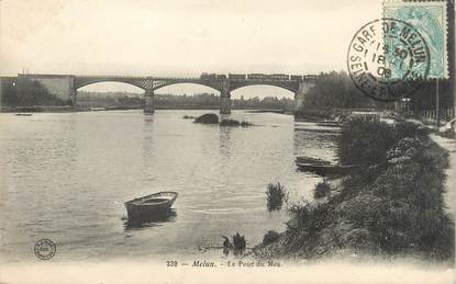 / CPA FRANCE 77 "melun, le pont du Mée"