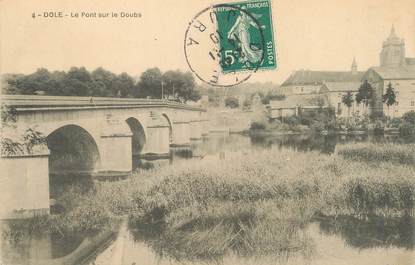 / CPA FRANCE 39 "Dôle, le pont sur le Doubs"