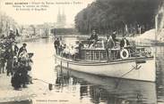 29 Finistere / CPA FRANCE 29 "Quimper, Départ du bateau Automobile Terfel" 