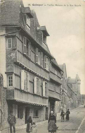 / CPA FRANCE 29 "Quimper, vieilles maisons de la rue Royale"