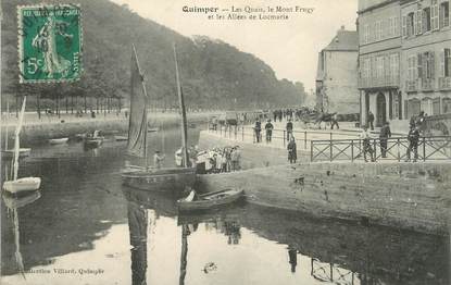 / CPA FRANCE 29 "Quimper, les quais, le Mont Frugy"