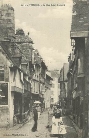 / CPA FRANCE 29 "Quimper, la rue Saint Mathieu"