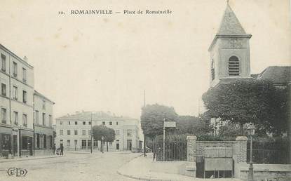 / CPA FRANCE 93 "Romainville, place de Romainville"