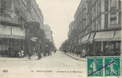 / CPA FRANCE 93 "Noisy le Sec, bld de la République"