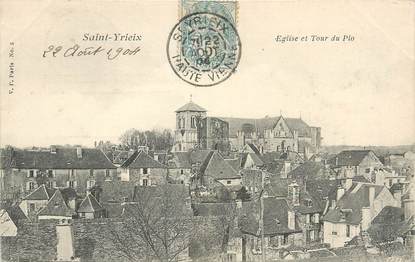 / CPA FRANCE 87 "Saint Yrieix, église et tour du Plo"