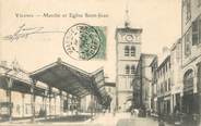 26 DrÔme / CPA FRANCE 26 "Valence, marché et église Saint Jean"