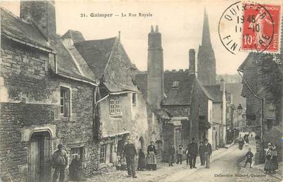 / CPA FRANCE 29 "Quimper, la rue Royale "