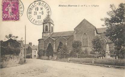 / CPA FRANCE 35 "Miniac Morvan, l'église"