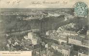 77 Seine Et Marne / CPA FRANCE 77 "Melun, panorama" / CACHET DE GARE