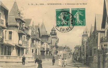 / CPA FRANCE 62 "Wimereux, l'avenue de la Mer"