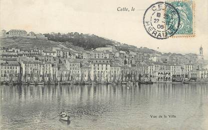 / CPA FRANCE 34 "Cette, vue de la ville"