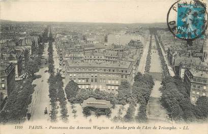 / CPA FRANCE 75008 "Paris, panorama des Avenues Wagram et Hoche"