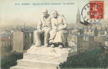 / CPA FRANCE 75020 "Paris, Square du Père Lachaise, le Déclin"