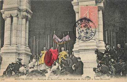 / CPA FRANCE 75018 "Paris, Montmartre, basilique du Sacré Coeur"