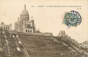 75 Pari / CPA FRANCE 75018 "Paris, la butte Montmartre, et le Sacré Coeur"